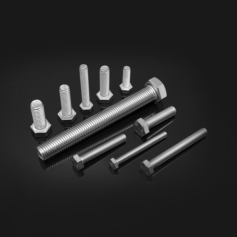 Pernos de cabeza hexagonal de acero inoxidable DIN 933 con rosca completa