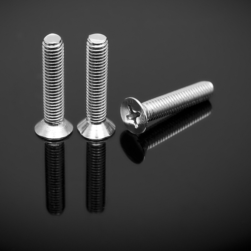 Tornillos de cabeza plana avellanados DIN965 90° con cruz tipo H ahuecada