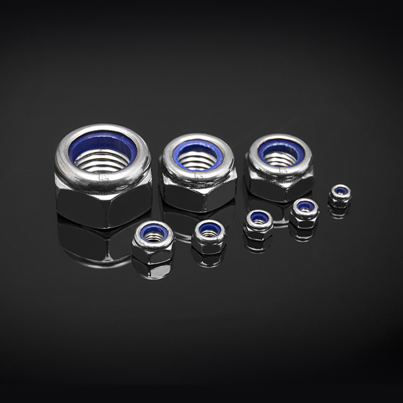 Tipo tuercas finas hexagonales del esfuerzo de torsión predominante del acero inoxidable del estruendo 985 con el parte movible no metálico